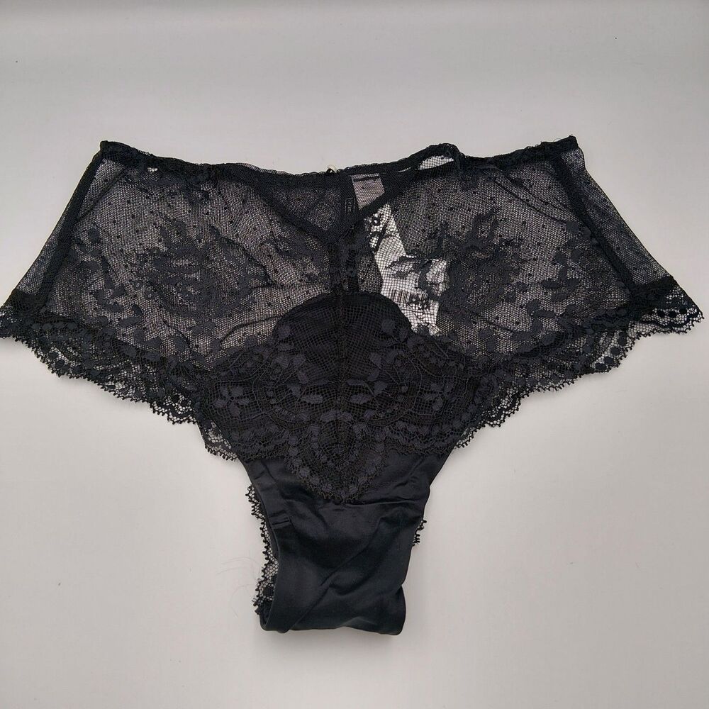 Intimissimi MEDIUM La Vie en Rose Hipster Brazilian Panties Pearl Detail NWT